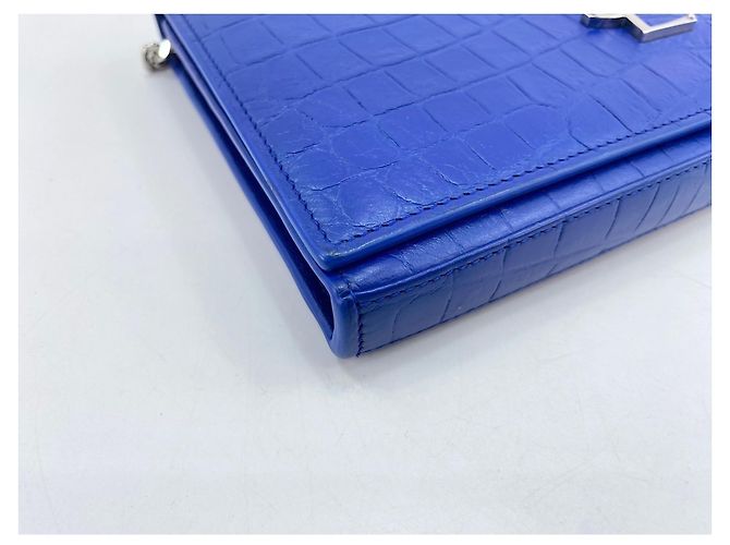 Borsa a tracolla Yves Saint Laurent Cassandra, Blue - vista 8