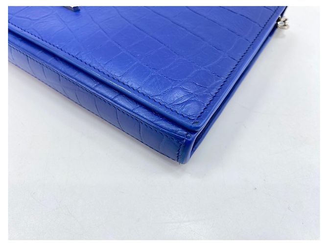 Borsa a tracolla Yves Saint Laurent Cassandra, Blue - vista 9