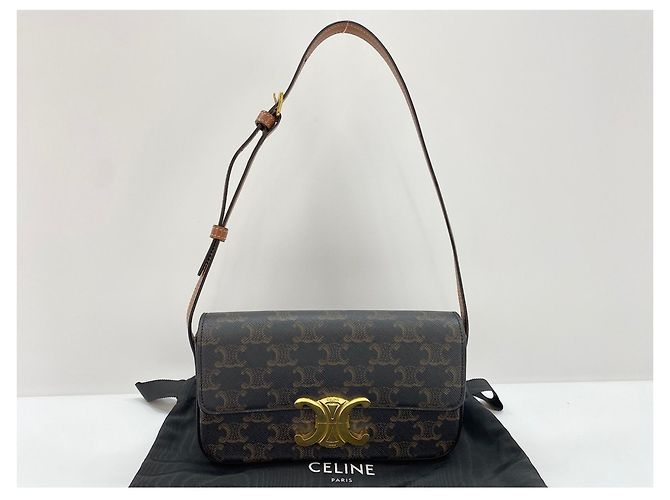Céline Borsa a tracolla Celine Claude in nero - vista 13