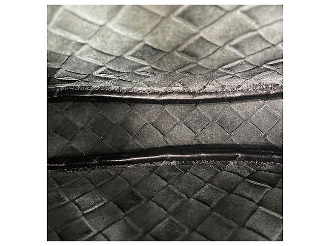 Borsa a tracolla Bottega Veneta Intrecciato Nero - vista 11