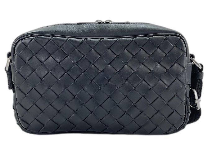 Borsa a tracolla Bottega Veneta Intrecciato Nero - vista 3