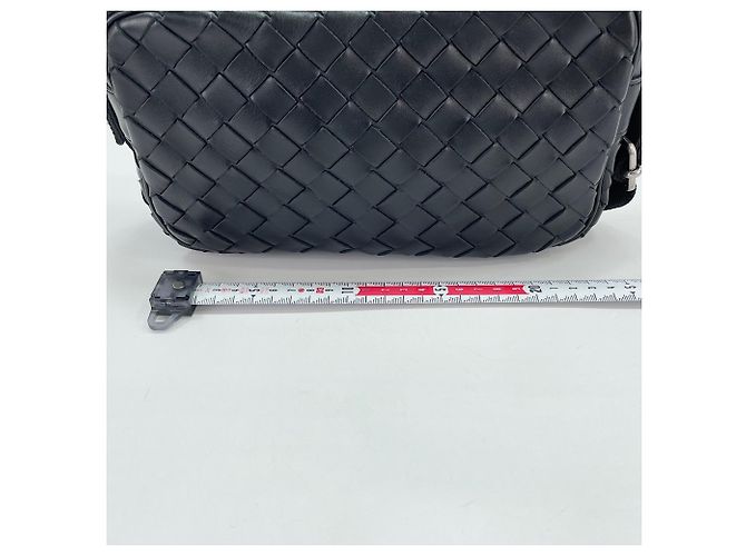Borsa a tracolla Bottega Veneta Intrecciato Nero - vista 4