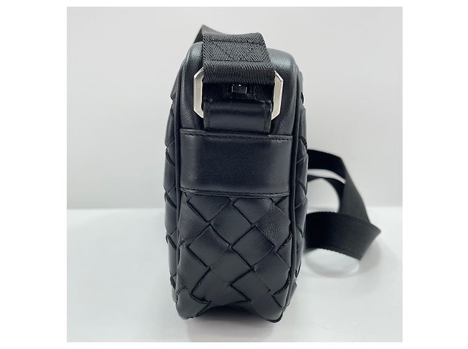 Borsa a tracolla Bottega Veneta Intrecciato Nero - vista 5