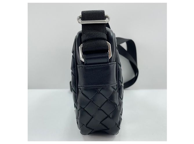 Borsa a tracolla Bottega Veneta Intrecciato Nero - vista 6