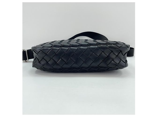 Borsa a tracolla Bottega Veneta Intrecciato Nero - vista 7