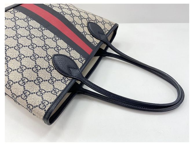 Borsa Tote Piccola Gucci Ophidia Blu navy - vista 10