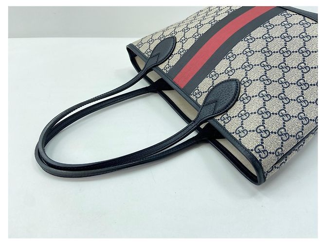Borsa Tote Piccola Gucci Ophidia Blu navy - vista 11