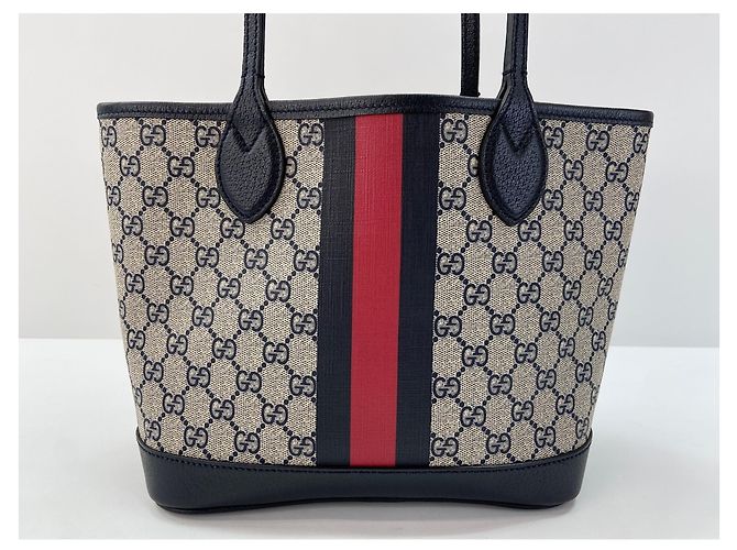 Borsa Tote Piccola Gucci Ophidia Blu navy - vista 5