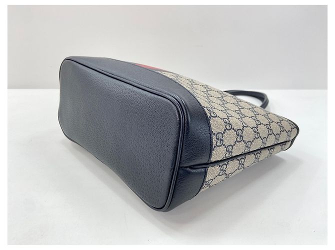 Borsa Tote Piccola Gucci Ophidia Blu navy - vista 9