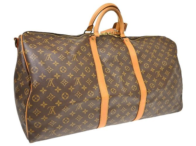 Louis Vuitton Keepall Bandoulière Monogram 60 Marrone - vista 2