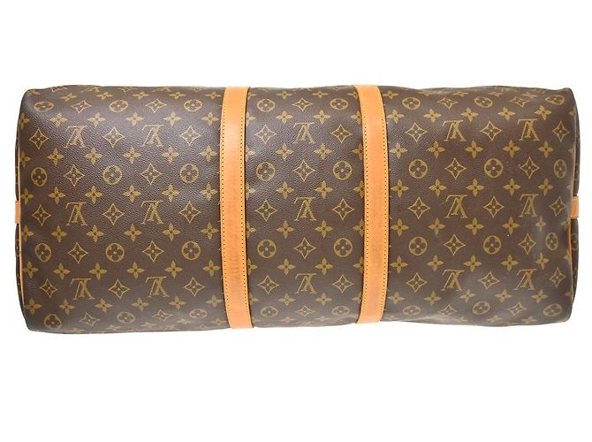 Louis Vuitton Keepall Bandoulière Monogram 60 Marrone - vista 7