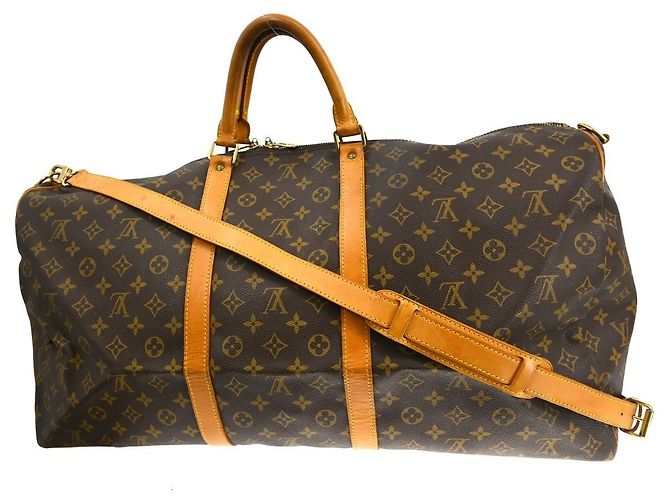 Louis Vuitton Keepall Bandoulière Monogram 60 Marrone - vista 2