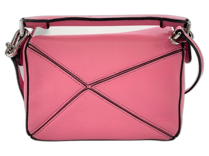 Borsa a tracolla Loewe Mini Puzzle Bag in rosa - vista 3