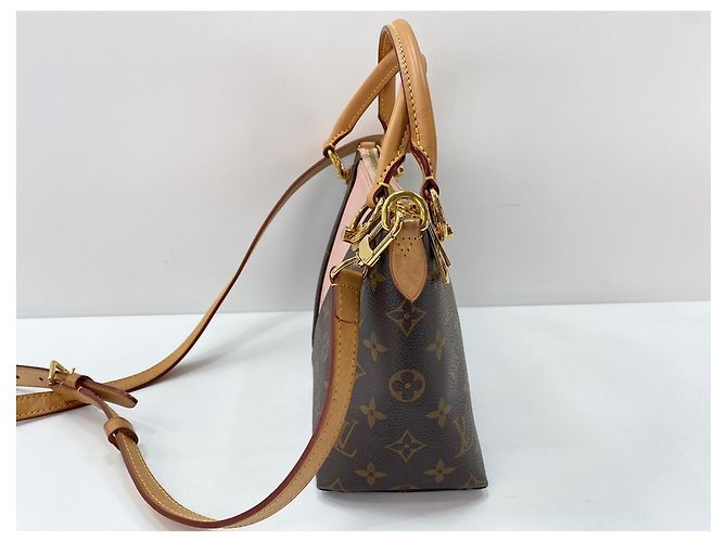 Borsa a tracolla Louis Vuitton Monogram V Tote BB Marrone - vista 4