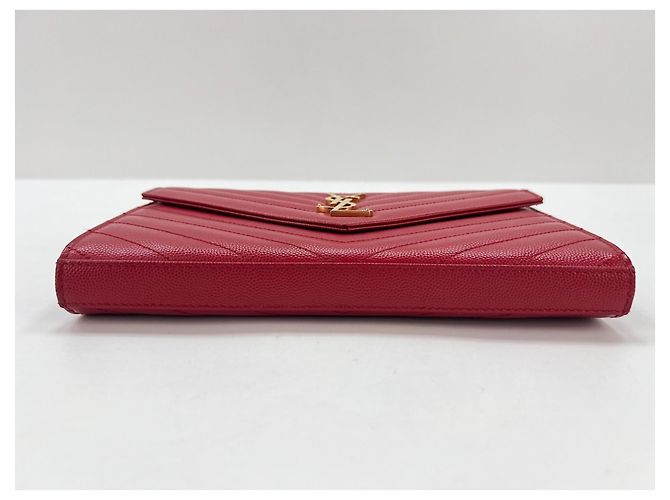 Borsa a tracolla Yves Saint Laurent Cassandra Rosso - vista 7