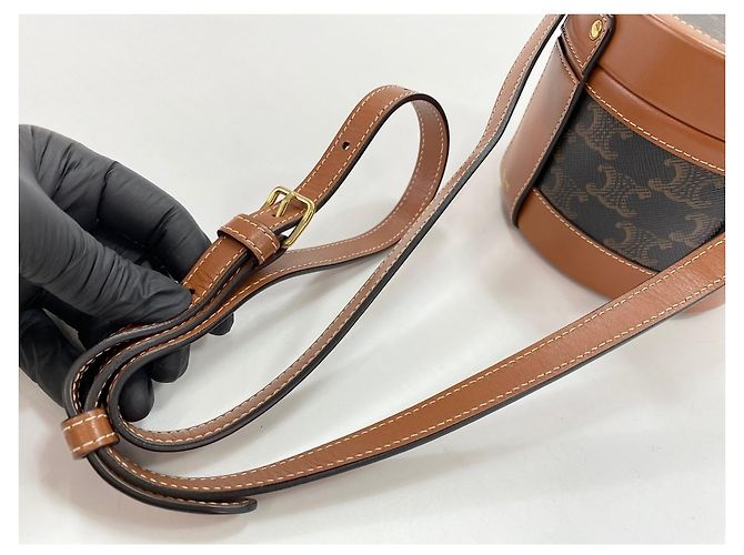 Céline Borsa a tracolla Celine Tambour in Black Nero - vista 10