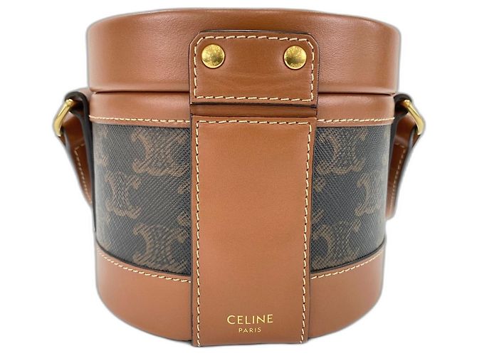 Céline Borsa a tracolla Celine Tambour in Black Nero - vista 3