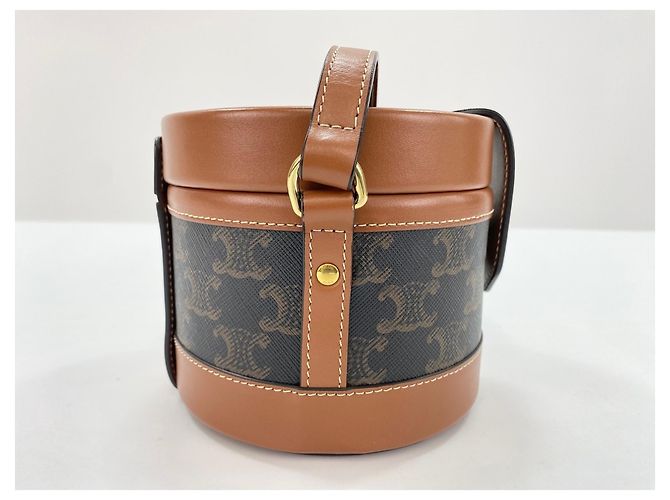 Céline Borsa a tracolla Celine Tambour in Black Nero - vista 6
