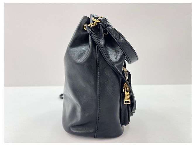 Borsa a tracolla Prada Duet in Black Nero - vista 6