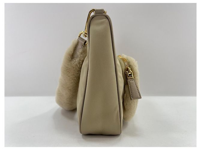 Borsa a tracolla Prada Beige - vista 6