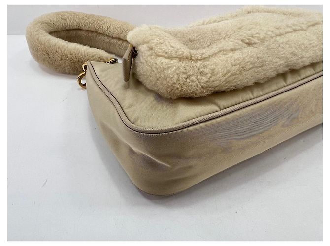 Borsa a tracolla Prada Beige - vista 8
