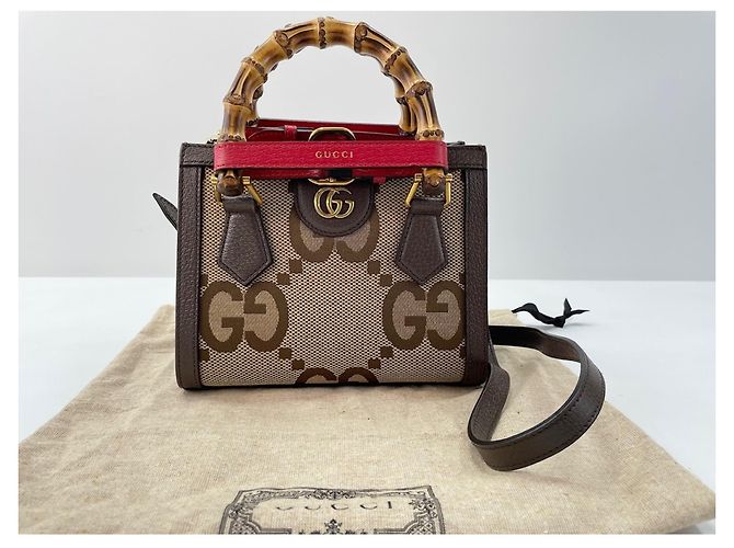 Borsa Gucci Diana Jumbo GG Nero - vista 14