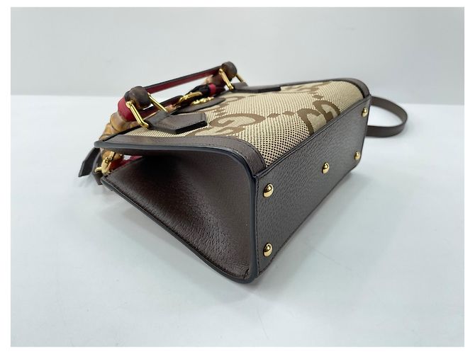 Borsa Gucci Diana Jumbo GG Nero - vista 7