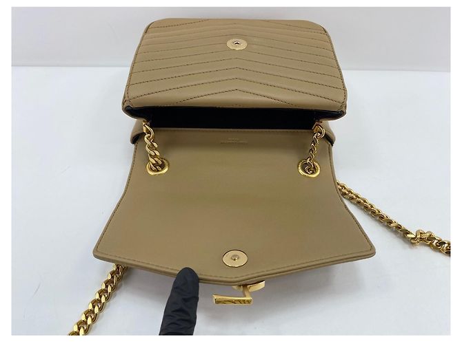 Borsa a tracolla Yves Saint Laurent Sulpice Beige - vista 10