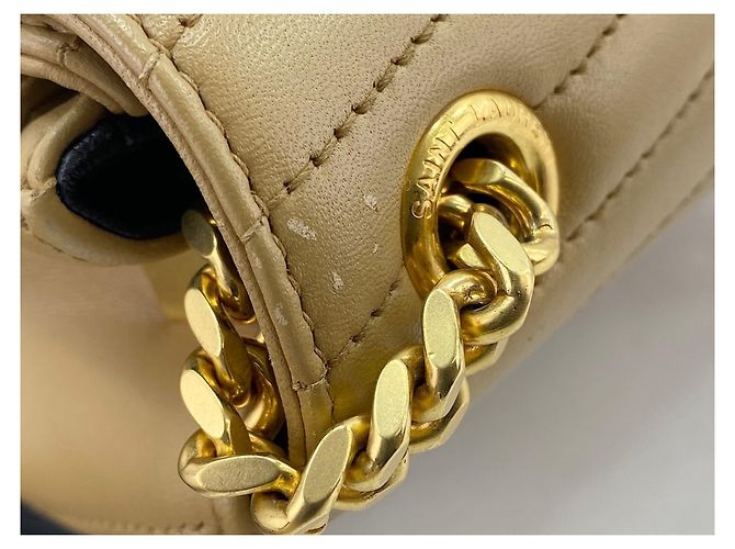Borsa a tracolla Yves Saint Laurent Sulpice Beige - vista 11