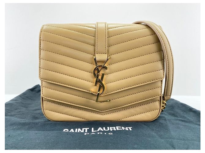 Borsa a tracolla Yves Saint Laurent Sulpice Beige - vista 13