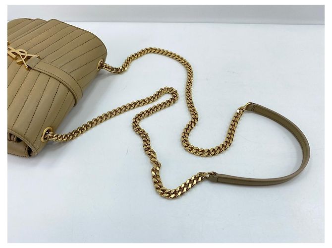 Borsa a tracolla Yves Saint Laurent Sulpice Beige - vista 9