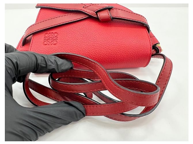 Loewe Gate Mini Schultertasche Rot - Ansicht 10