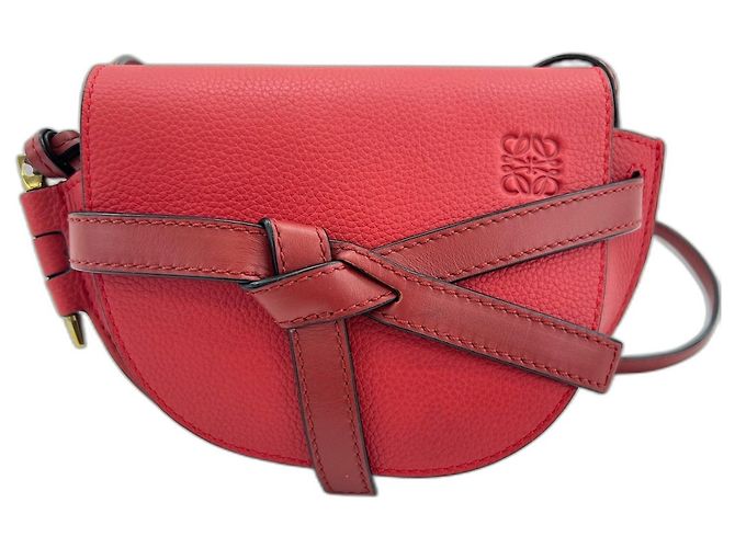 Loewe Gate Mini Schultertasche Rot - Ansicht 2