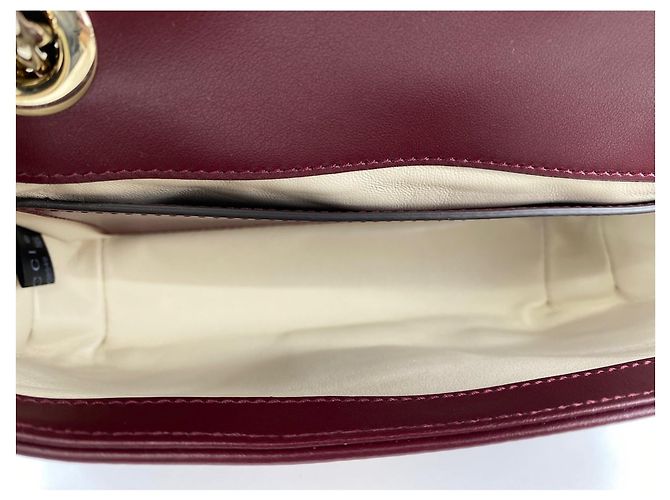 Borsa a tracolla Gucci GG Marmont Rosso Bordò - vista 11