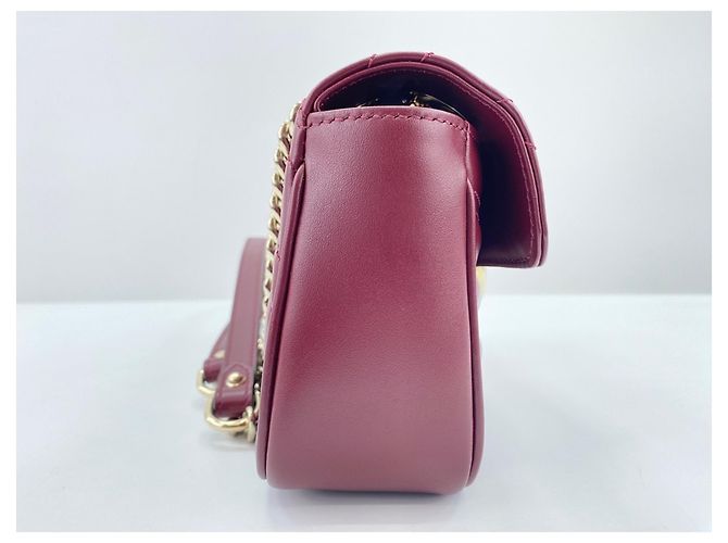 Borsa a tracolla Gucci GG Marmont Rosso Bordò - vista 5