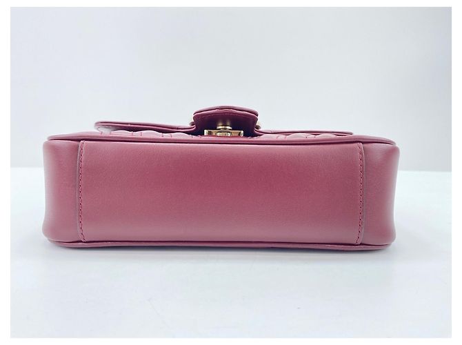Borsa a tracolla Gucci GG Marmont Rosso Bordò - vista 6