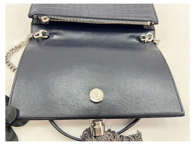 Borsa a tracolla Yves Saint Laurent Kate Blu navy - vista 11