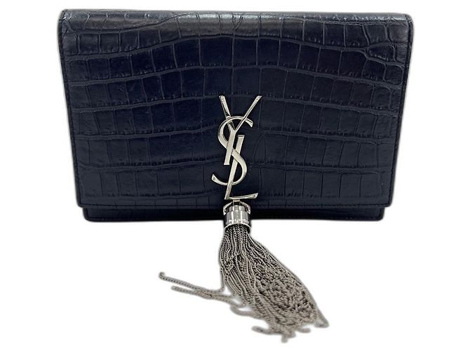 Borsa a tracolla Yves Saint Laurent Kate Blu navy - vista 2