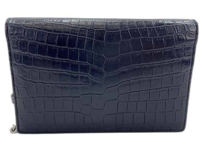 Borsa a tracolla Yves Saint Laurent Kate Blu navy - vista 3