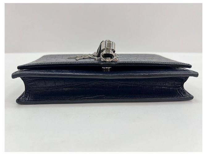 Borsa a tracolla Yves Saint Laurent Kate Blu navy - vista 7