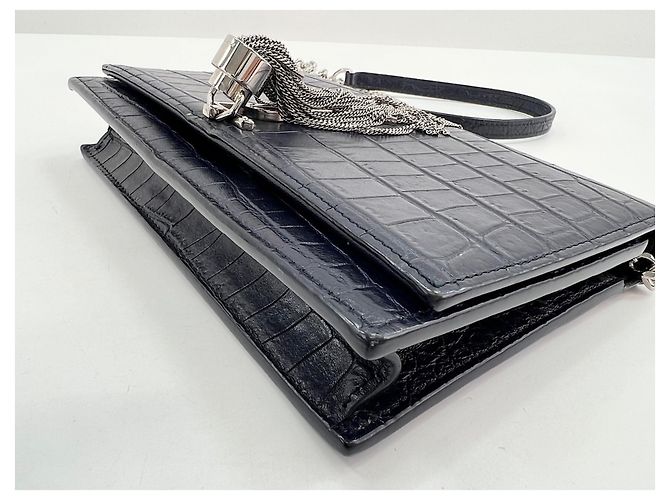Borsa a tracolla Yves Saint Laurent Kate Blu navy - vista 9