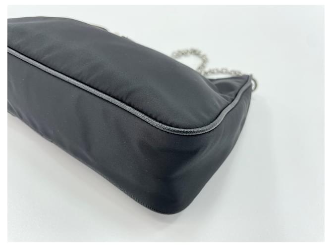 Prada Borsa a spalla PRADA Re-Edition Nero - vista 8