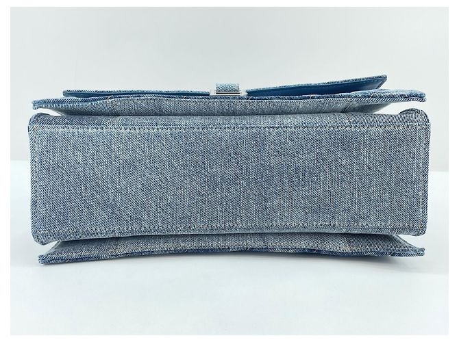 Borsa a tracolla Balenciaga Crush Blu - vista 6