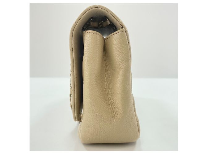 Chanel Schultertasche mit diagonalem Steppmuster Beige - Ansicht 5