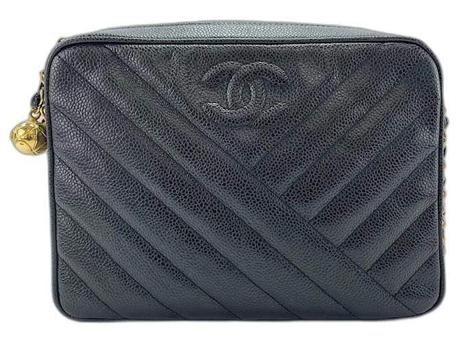 Borsa a tracolla Chanel nera Nero - vista 2
