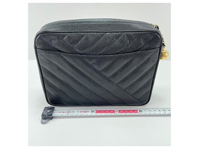 Borsa a tracolla Chanel nera Nero - vista 4