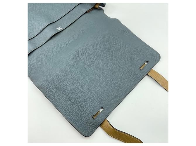 Hermès Borsa a tracolla Hermes Steve Wright in Gray Marrone - vista 12