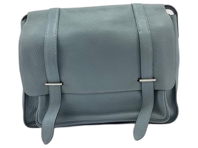 Hermès Borsa a tracolla Hermes Steve Wright in Gray Marrone - vista 2