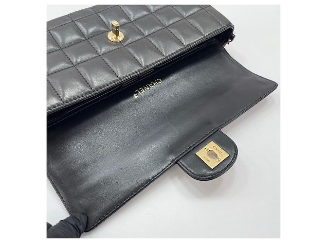 Borsa a tracolla Chanel Chocolate Bar Nero - vista 11