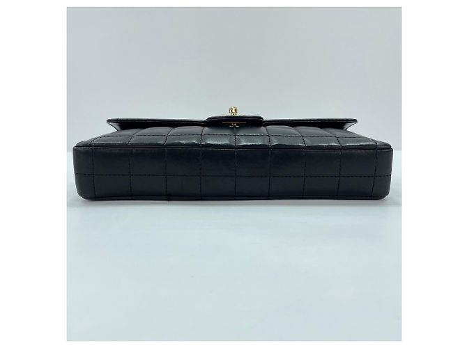Borsa a tracolla Chanel Chocolate Bar Nero - vista 7
